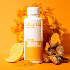 Manna Vitamins Evolved liposomal curcumin bottle for easy daily dosing and potential joint support