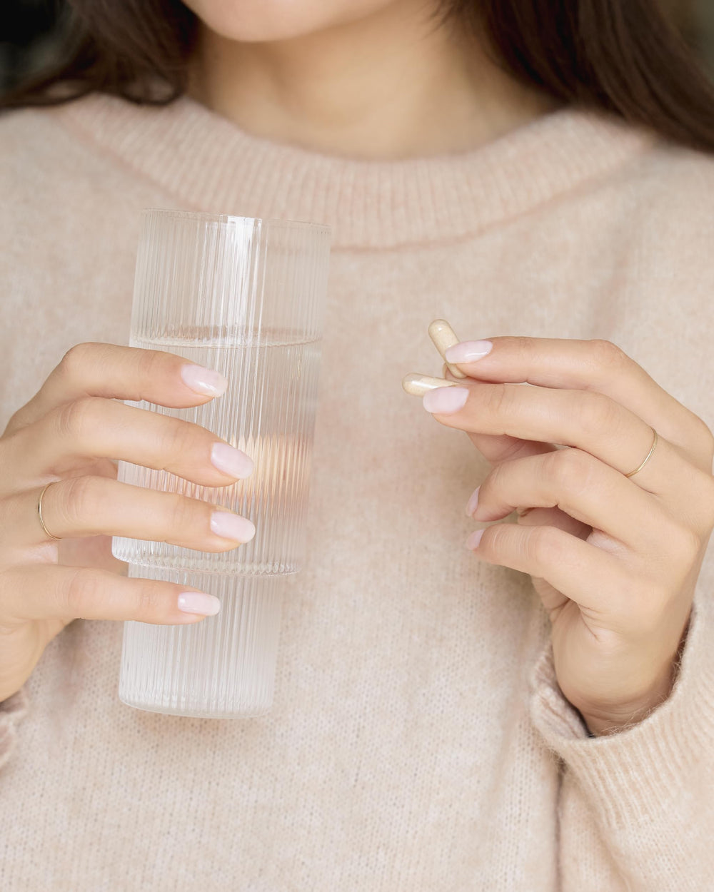 Manucurist Nail Boost nails before after; noticeable improvement in appearance.