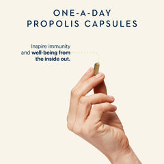 Manuka Health propolis capsules for a convenient daily dose.