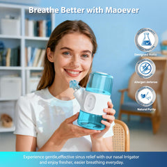 MAOEVER food-grade silicone nozzles provide gentle, comfortable rinsing