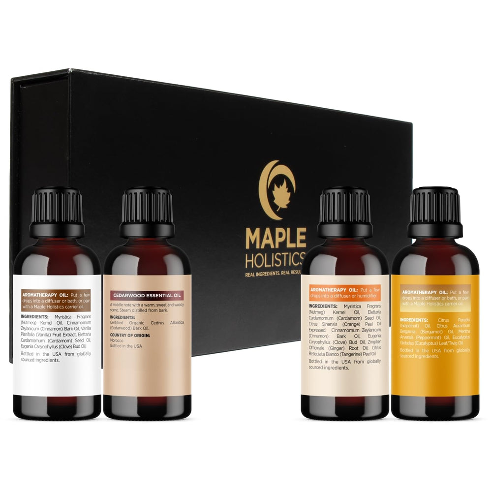 Maple Holistics Diffuser-ready set for seasonal aromatherapy sessions