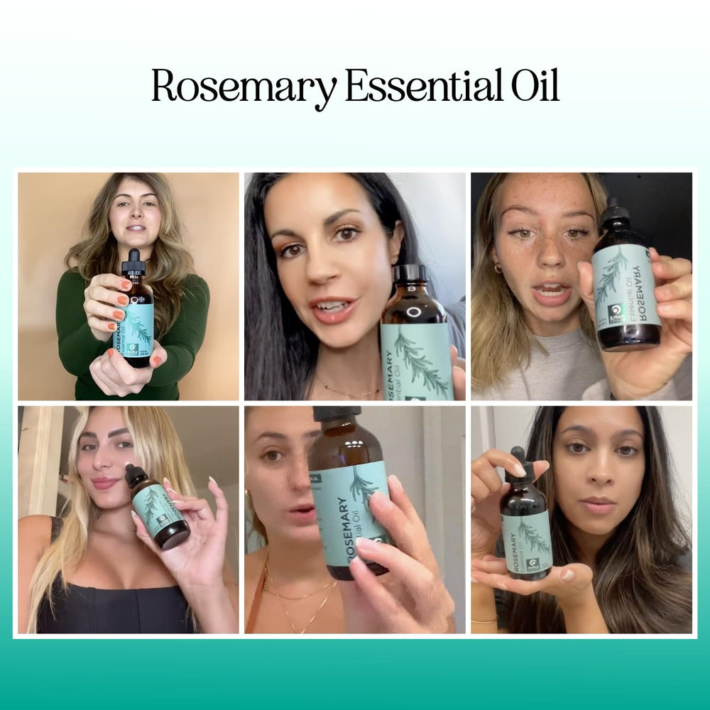 Maple Holistics rosemary oil on hair care routine shows scalp nourishment.