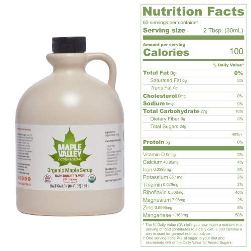 Maple Valley Organic Maple Syrup Bottle highlights premium organic flavor for detox recipes.
