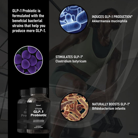 MAPUG GLP-1 Probiotic capsules closeup highlighting delayed-release design.