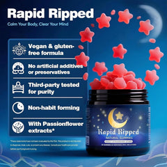 MAPUG Radiya gummy with soft texture for easy chewing before sleep.
