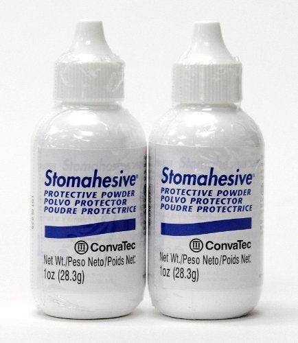 Marble Medical Stomahesive Protective Powder 2-pack packaging for moisture control near the skin