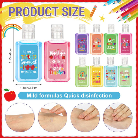 Marhpveua colorful-pattern hand sanitizer bottle, cheerful and portable for students and staff.