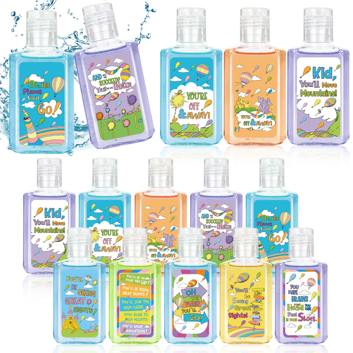 Marhpveua Oh The Places You'll Go elephant design mini hand sanitizer for quick cleanups