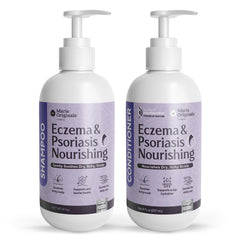 Marie Originals Eczema Nourish Shampoo bottle—gentle cleansing for sensitive scalps.