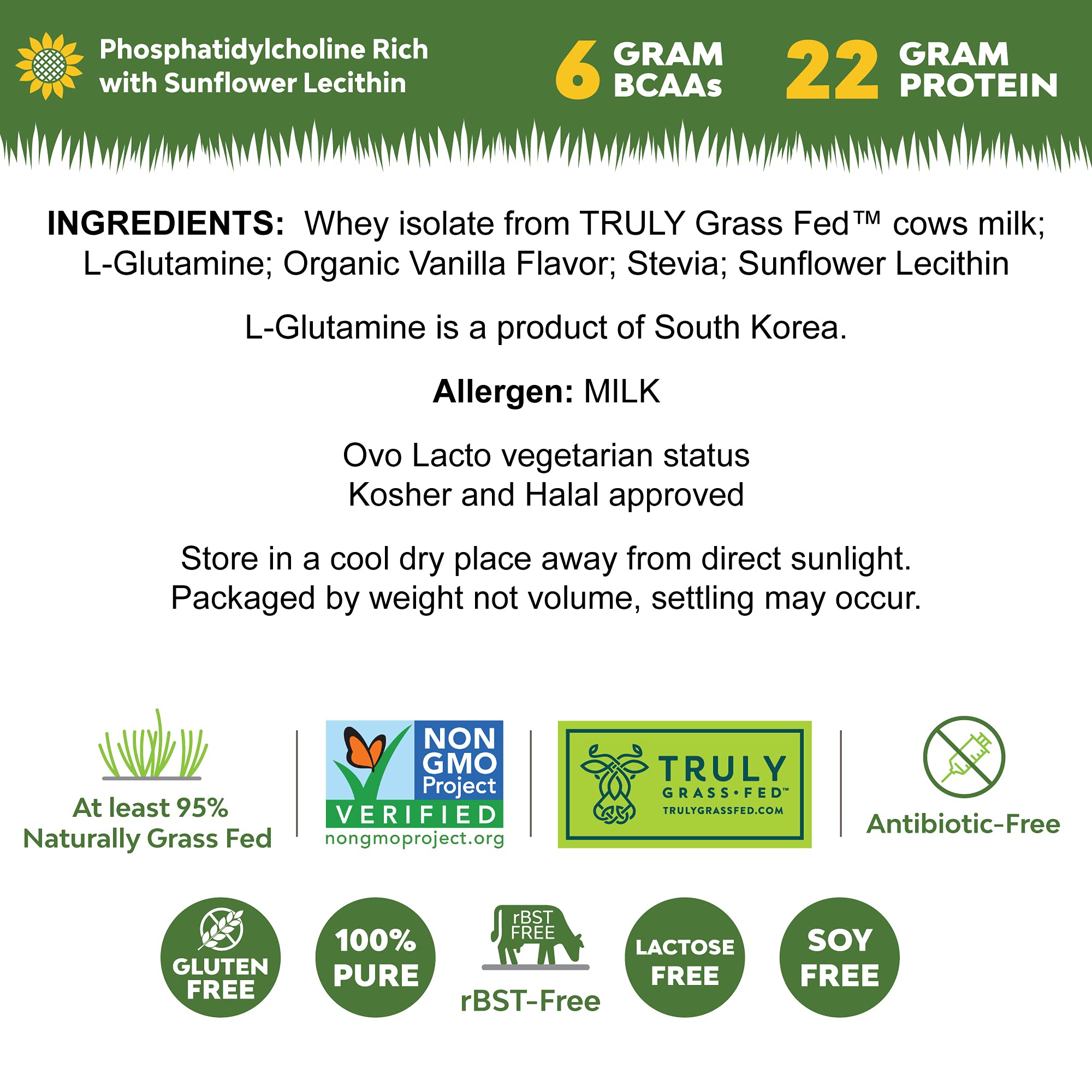 MariGold grass-fed cows pasture signals premium, antibiotic-free source.