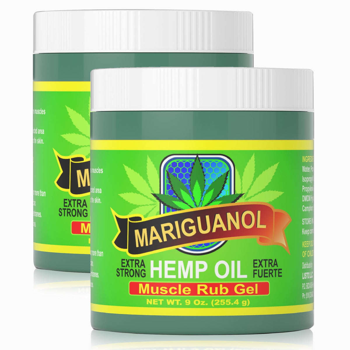 MARIGUANOL cooling gel with hemp oil for post-workout relief and fast absorption.