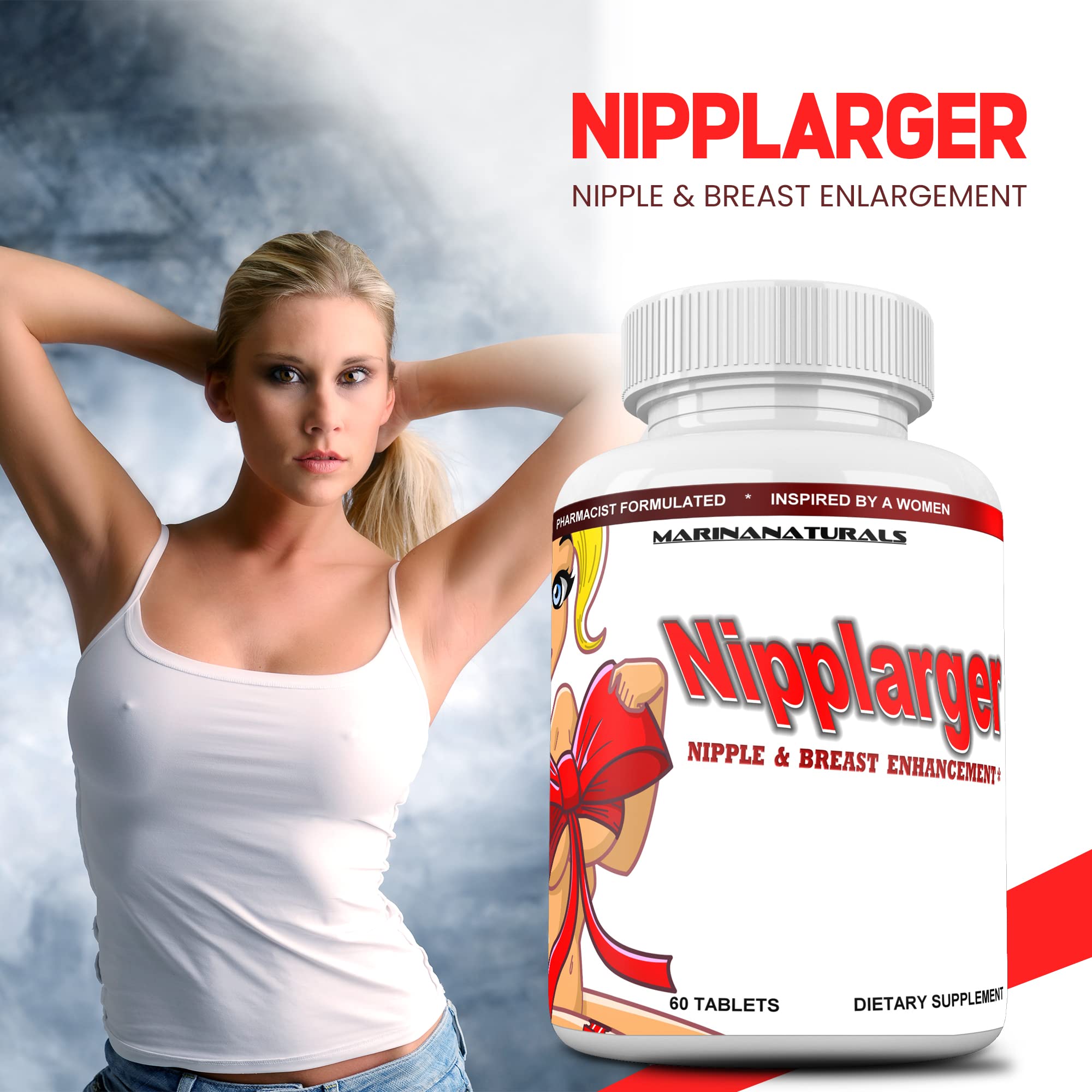 MARINANATURALS Nipplarger bust silhouette—visual cue of target area for potential enhancement.
