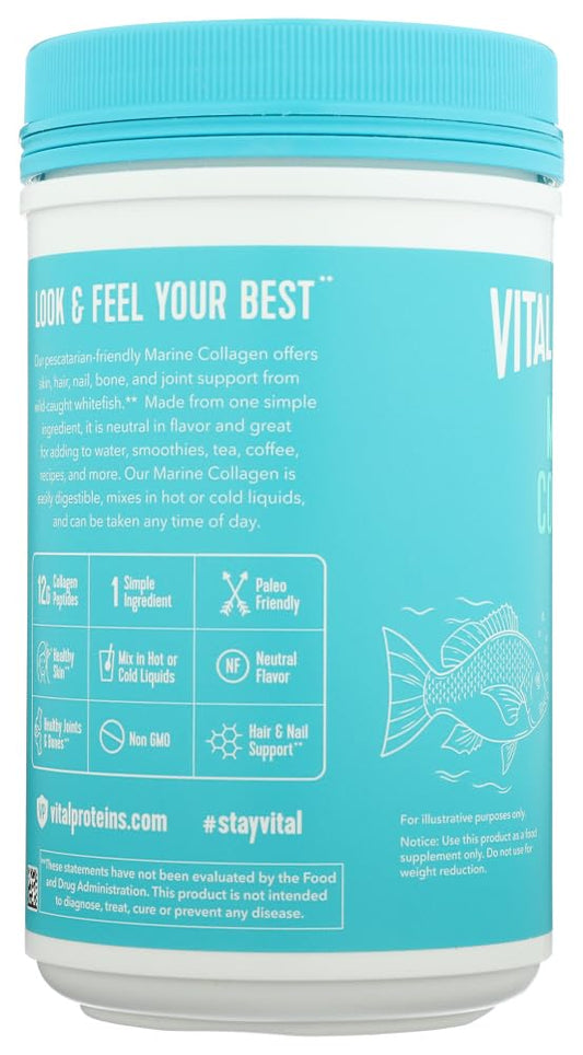Vital Proteins Marine Collagen Peptides 2-Pack pour into drinks for smooth texture