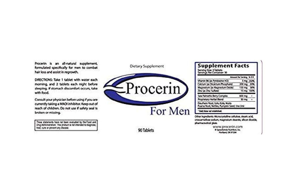 Marine Essentials Procerin topical solution for direct scalp application.