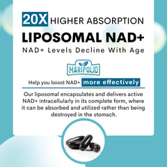 Easy daily dosing with Maripolio NAD+ softgels