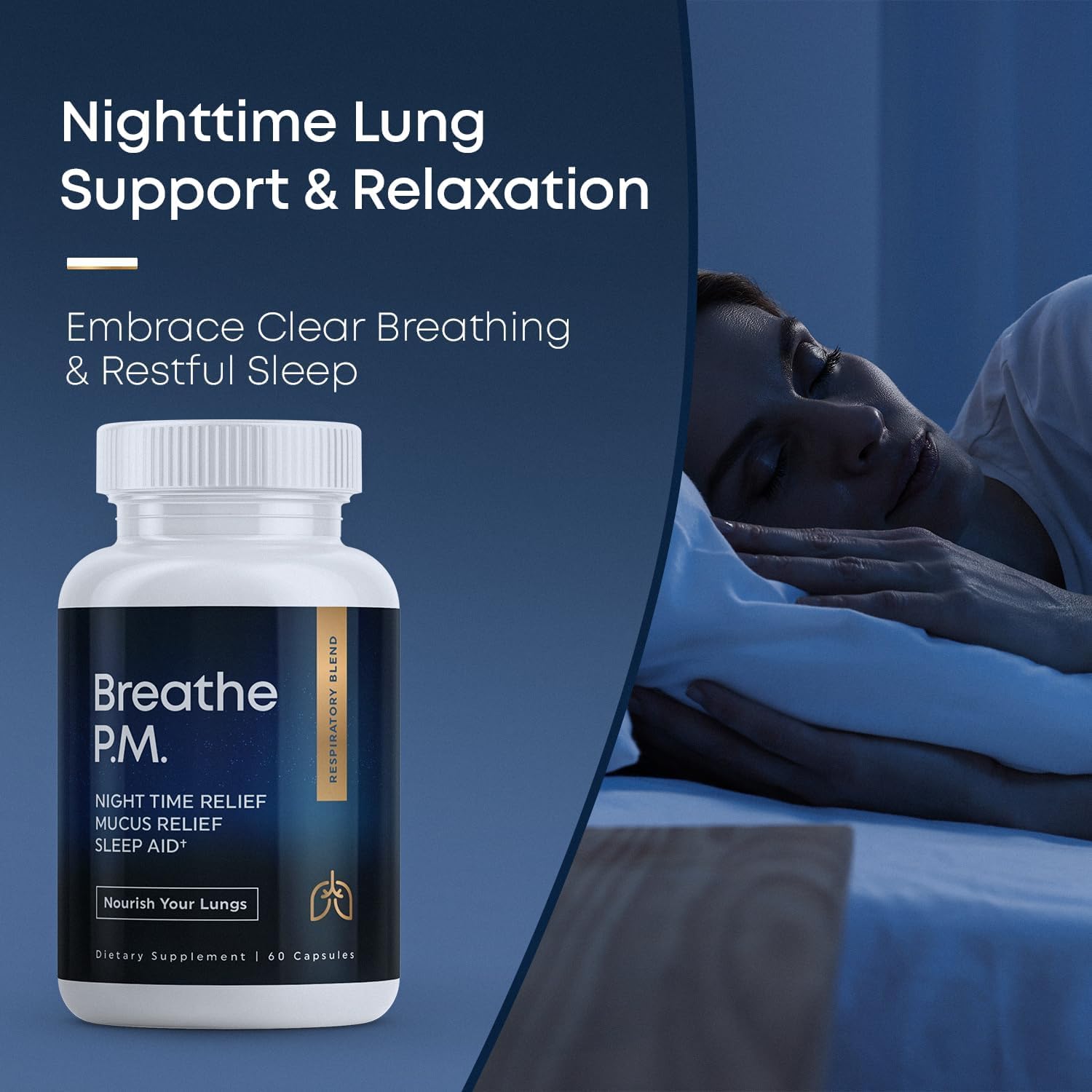 Herbal Tea Therapy maritime pine bark BREATHE PM capsules support lung wellness