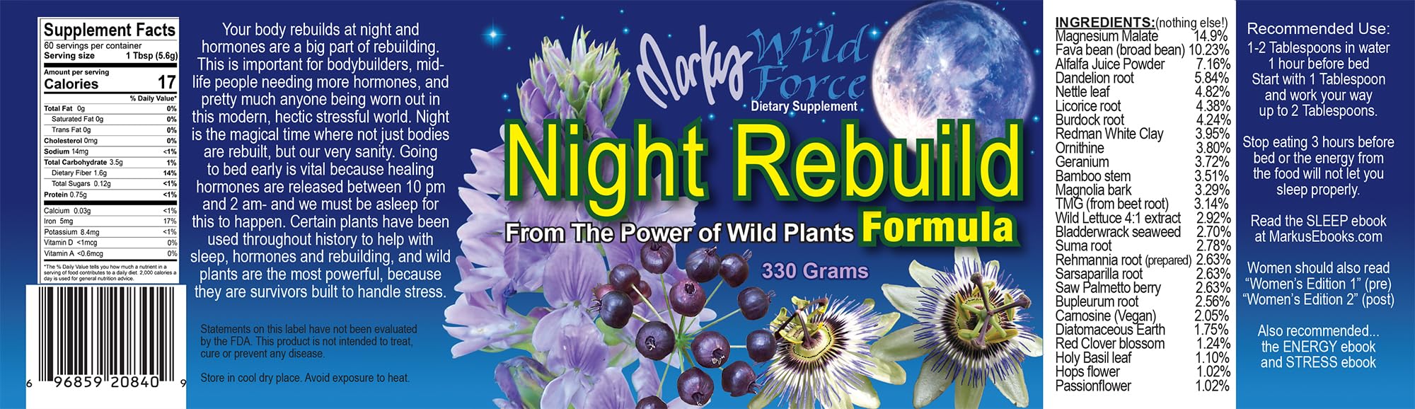 Markus Night Rebuild capsules pack shows versatile form options.