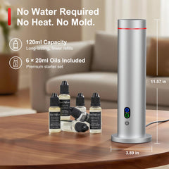 Maromalife Waterless Diffuser ambient mood lights create warm ambience.