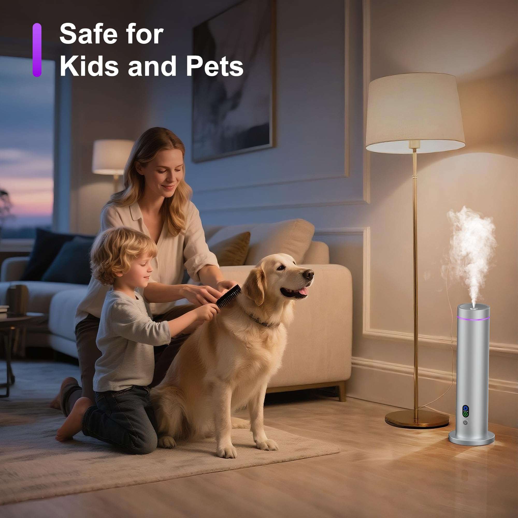 Maromalife Waterless Diffuser ultra‑quiet operation supports restful spaces.