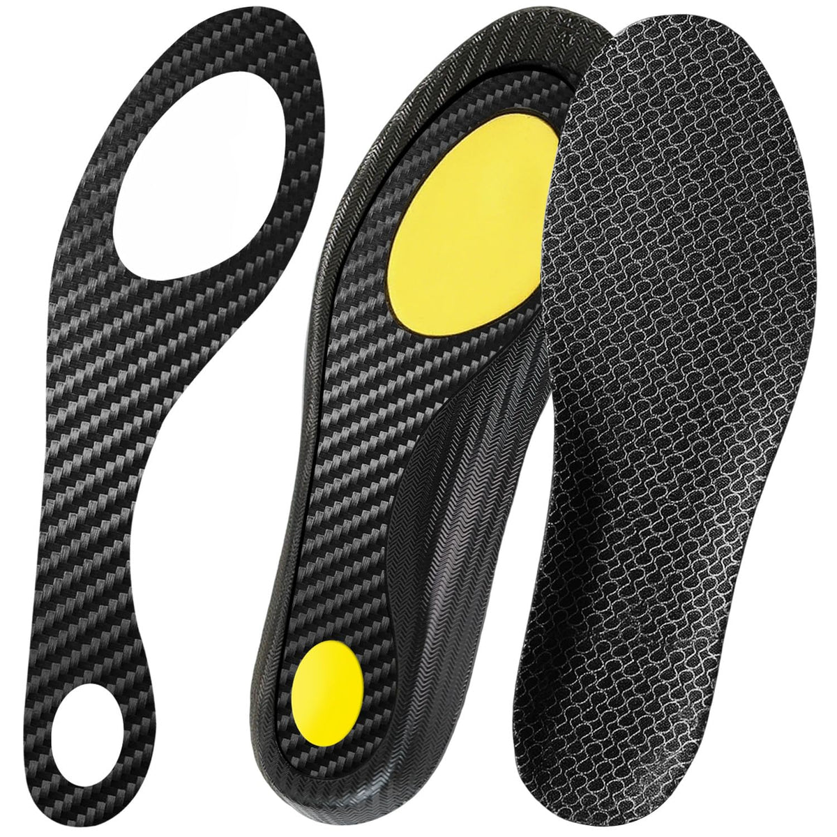MARRDO carbon fiber insole front shot highlights lightweight cushioning for prolonged activity.