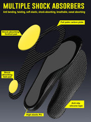 MARRDO carbon fiber insole heel cushion reduces impact and supports stability.