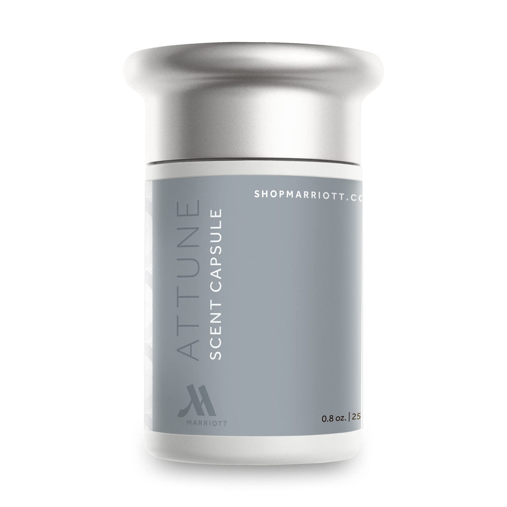 Marriott Attune refill capsule front view — convenient, mess-free fragrance option.