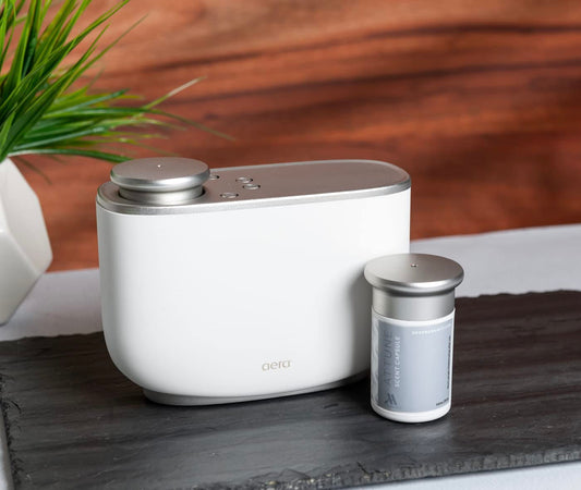 Marriott Attune refill capsule packaging shows the exclusive scent experience.