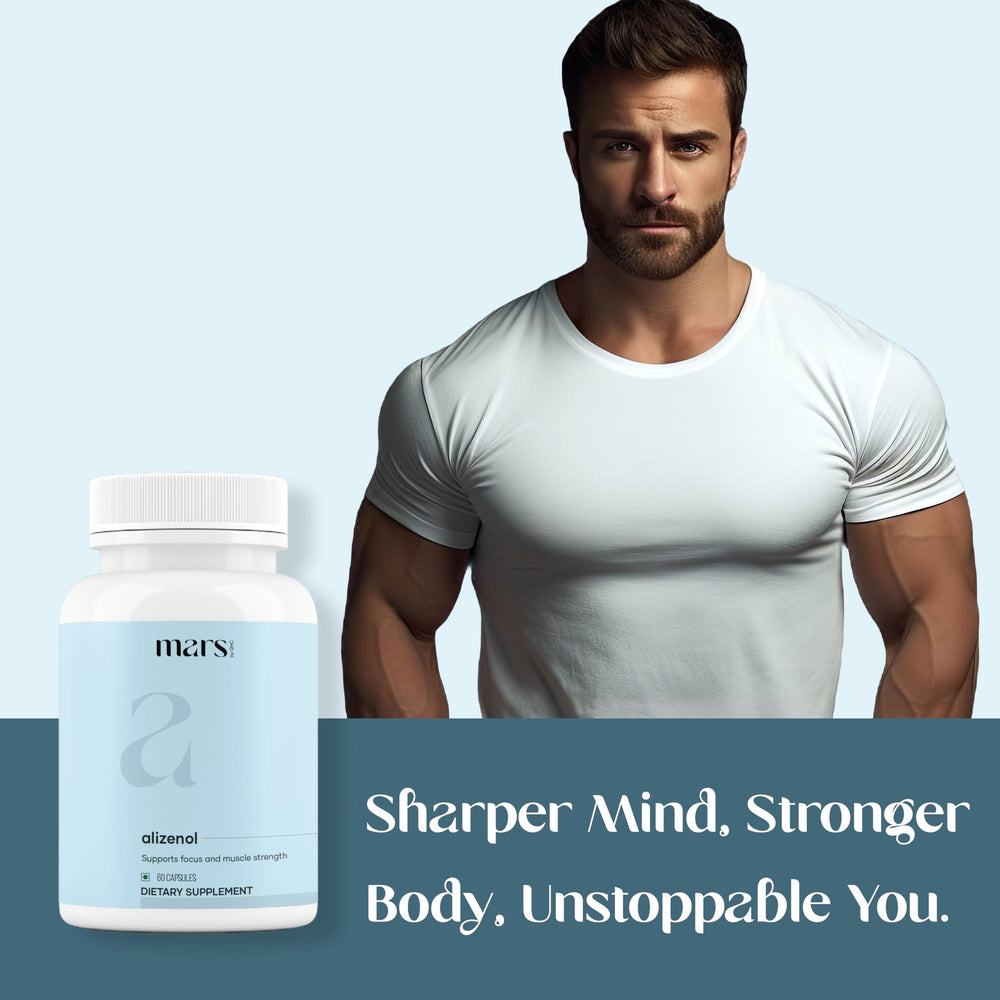 Mars by GHC Alizenol 60-capsule bottle emphasizes routine-friendly size.