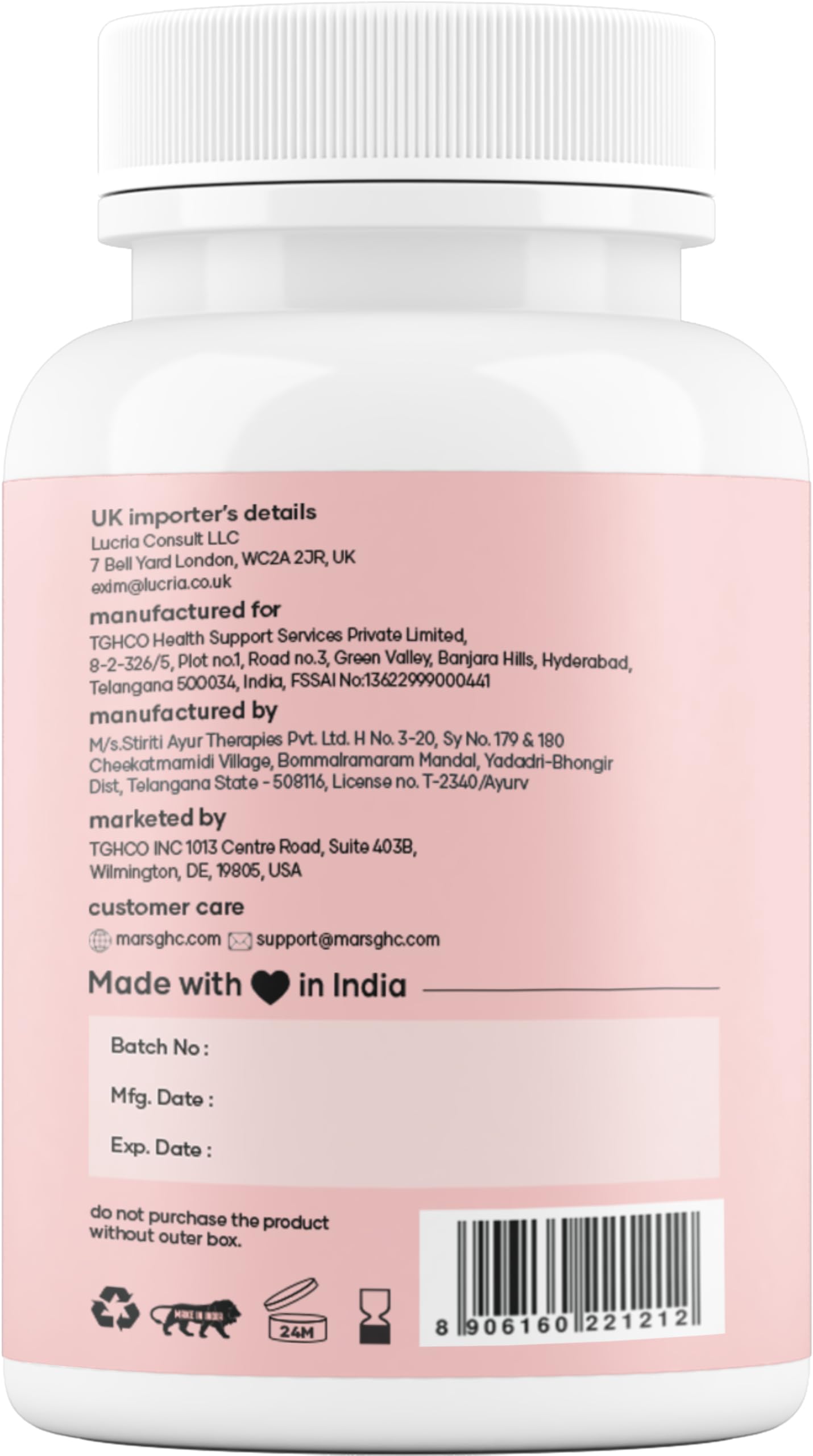 Mars by GHC Fat Burn capsules after-meal use for daily routine support