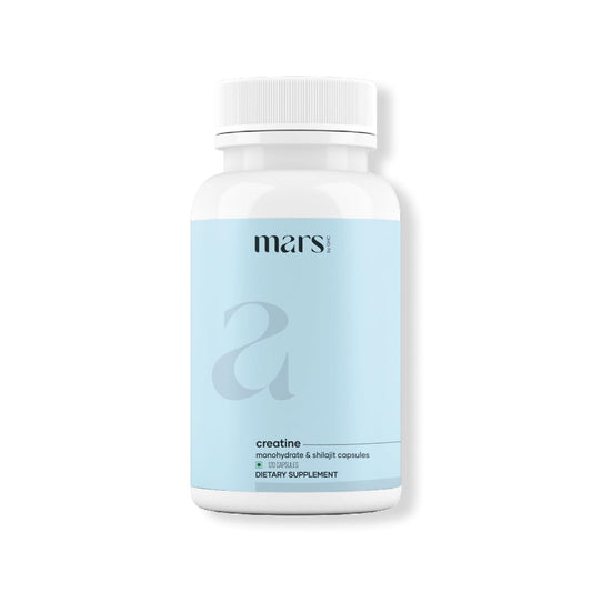 Mars by GHC bottle of Creatine Monohydrate capsules for energy support during workouts