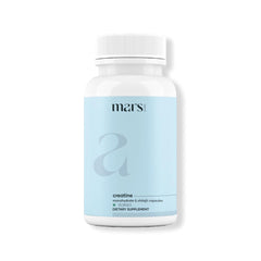 Mars by GHC bottle of Creatine Monohydrate capsules for energy support during workouts