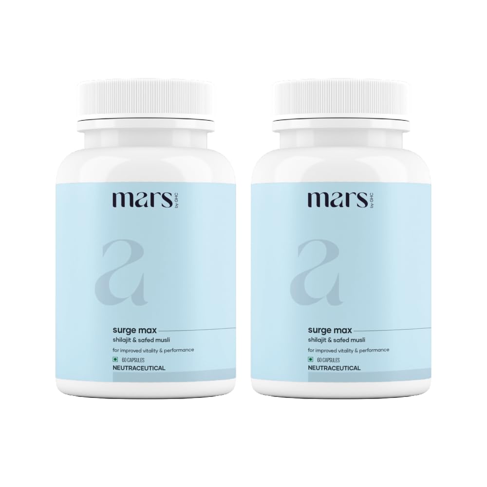 Mars by GHC Natural Surge Max capsules bottle for daily energy support