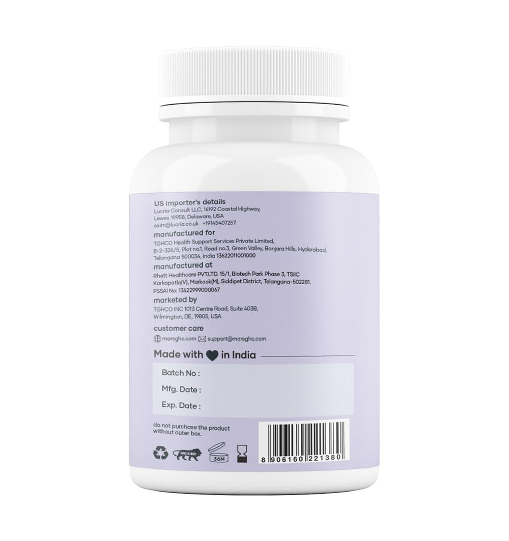 Mars by GHC nitric oxide capsules — daily wellness and vascular support.