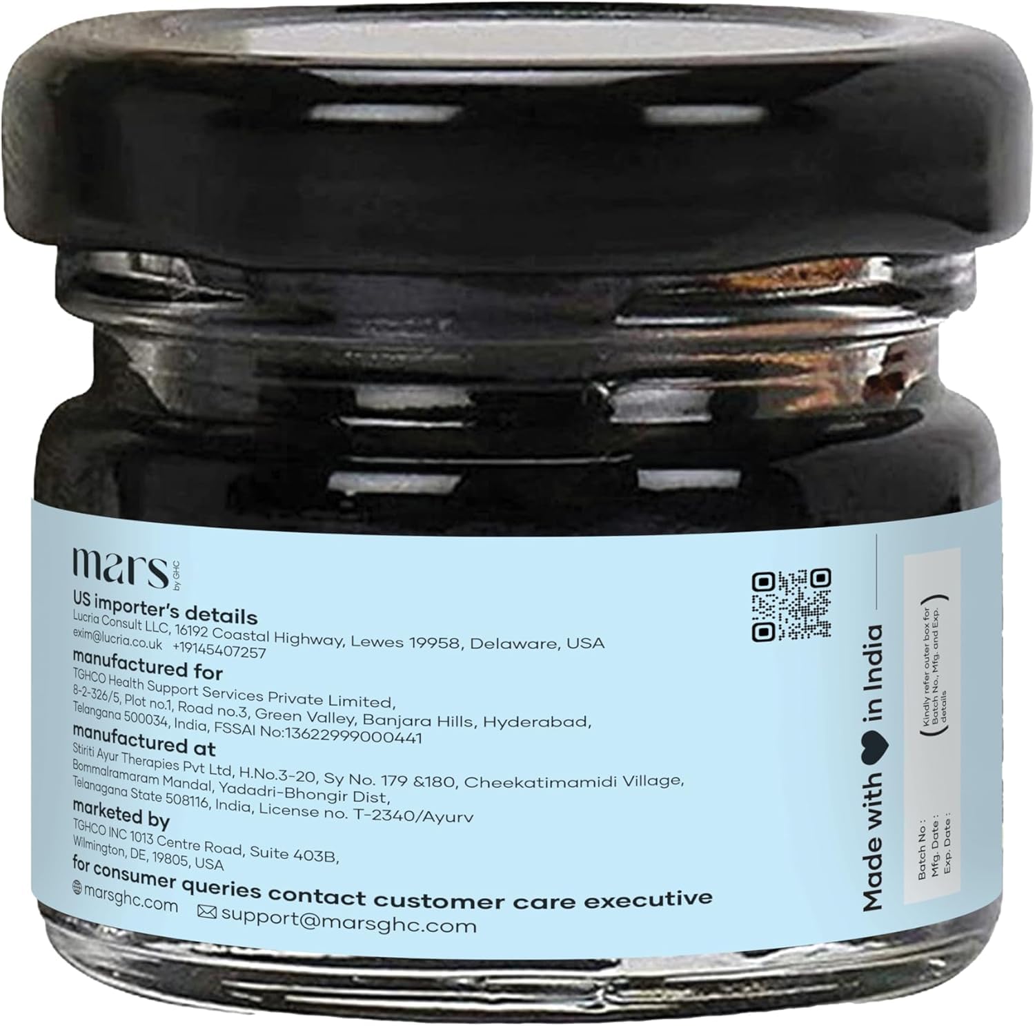 Mars by GHC Shilajit Gold resin spoonful for easy daily use.