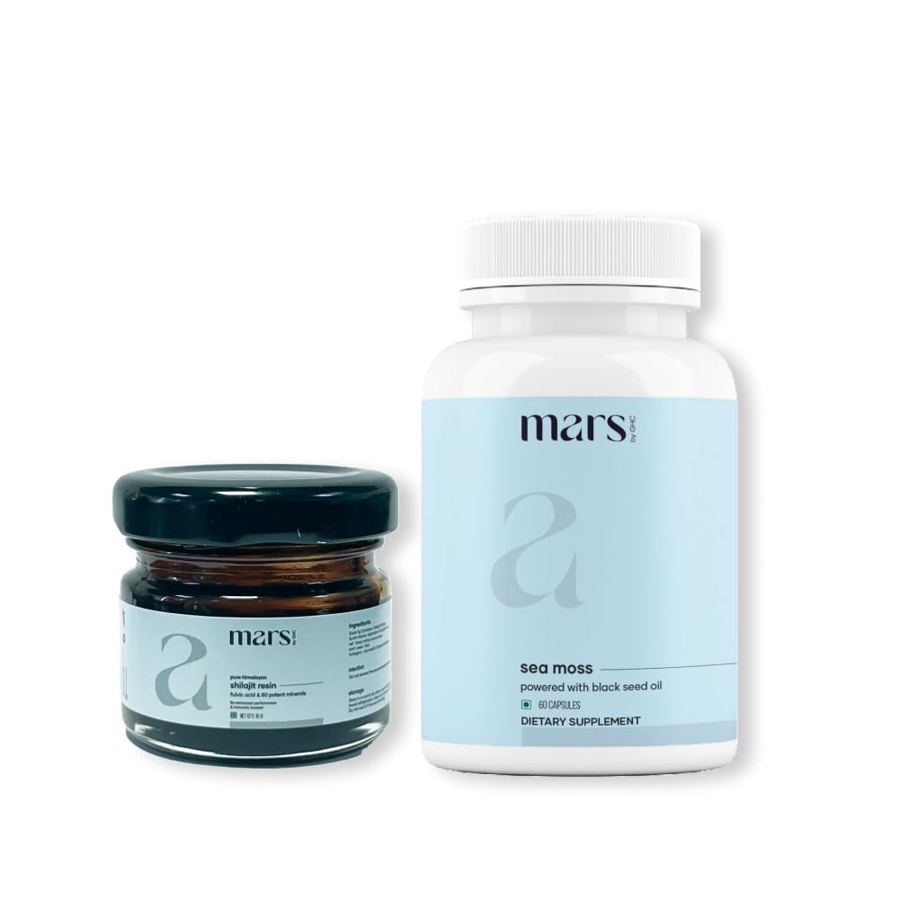Mars by GHC Shilajit resin bottle with earthy aroma suggesting natural energy potential.