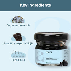 Mars Himalayan Shilajit resin organic formula with no fillers.