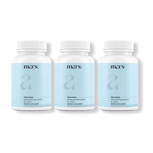 Mars by GHC Sea Moss Caps Surge Natural bottle for daily wellness.