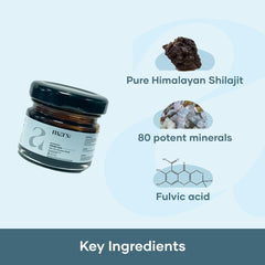 Mars Shilajit Gold Resin jar setup highlights premium extract and clean presentation.