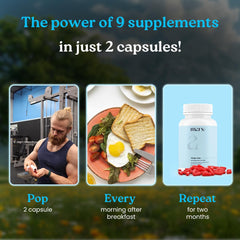 Pack shot of Mars Surgemax 60 capsules for active lifestyle