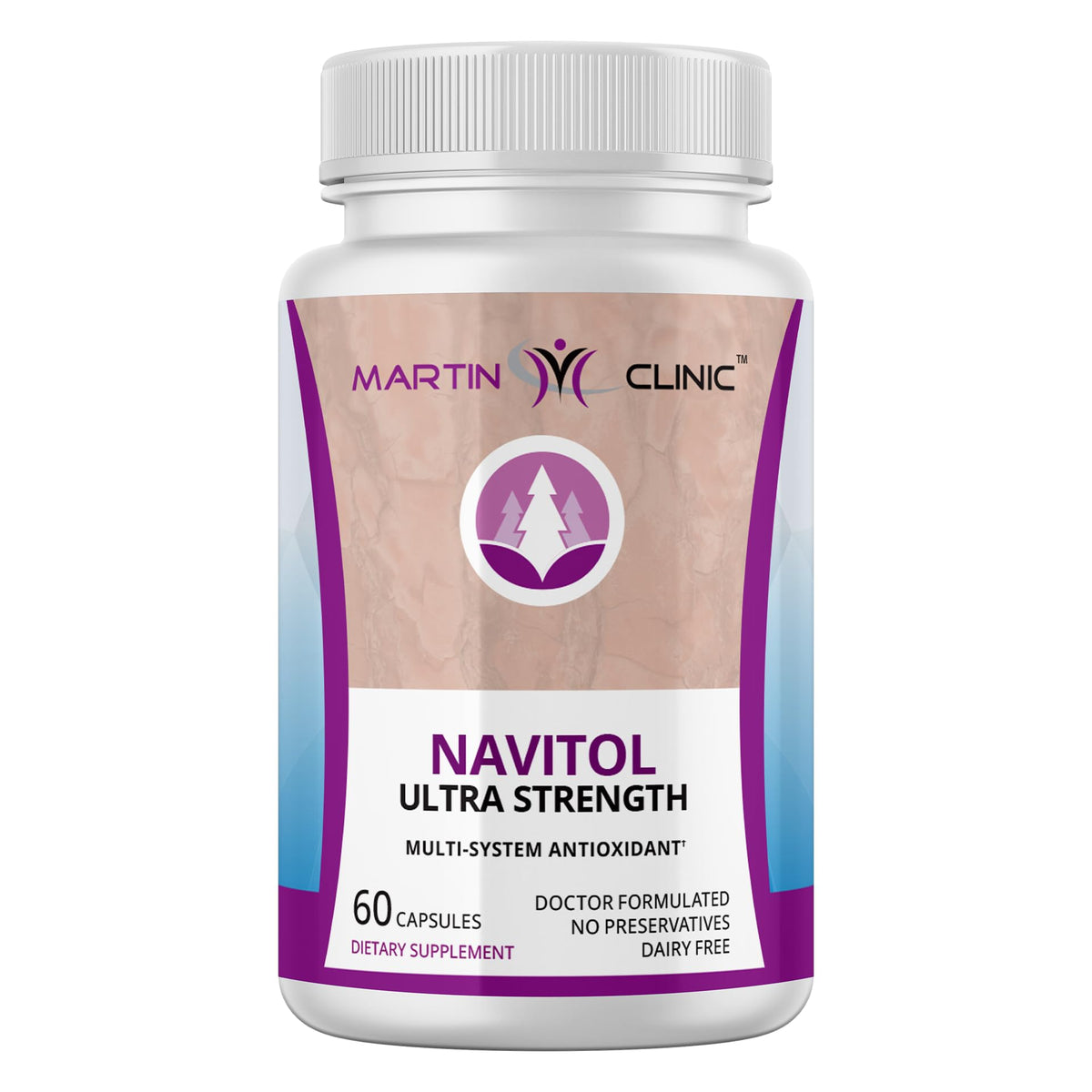Martin Clinic Navitol bottle with capsules for daily mental support.