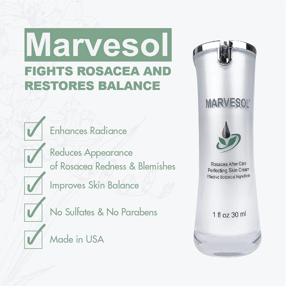 Close-up of Marvesol application showing gentle skin massage.