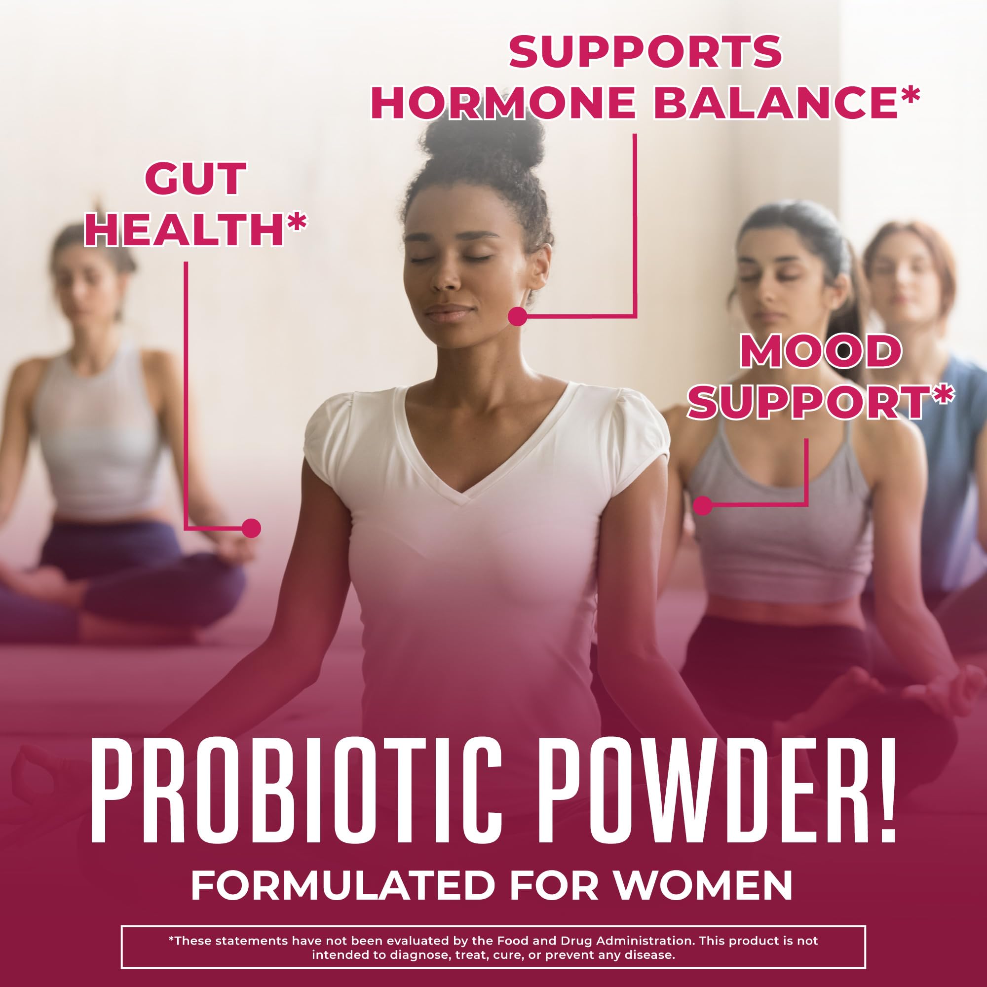 MaryRuth's 3-in-1 Probiotics scoop-dispense highlights easy daily use.
