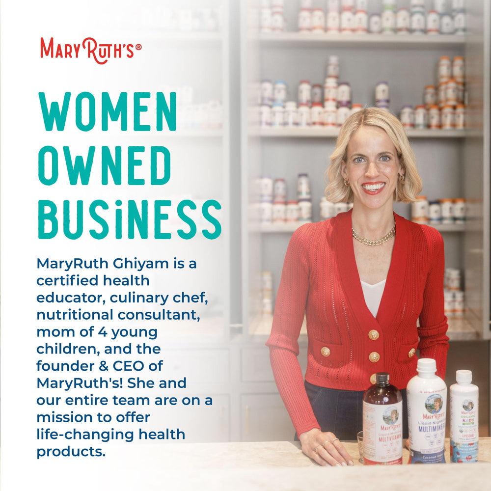 MaryRuth's 3-in-1 probiotics dairy-free label for dairy-free compatibility