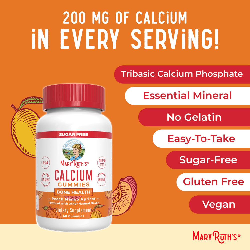 MaryRuth's calcium vegan formula icon indicating plant-based source