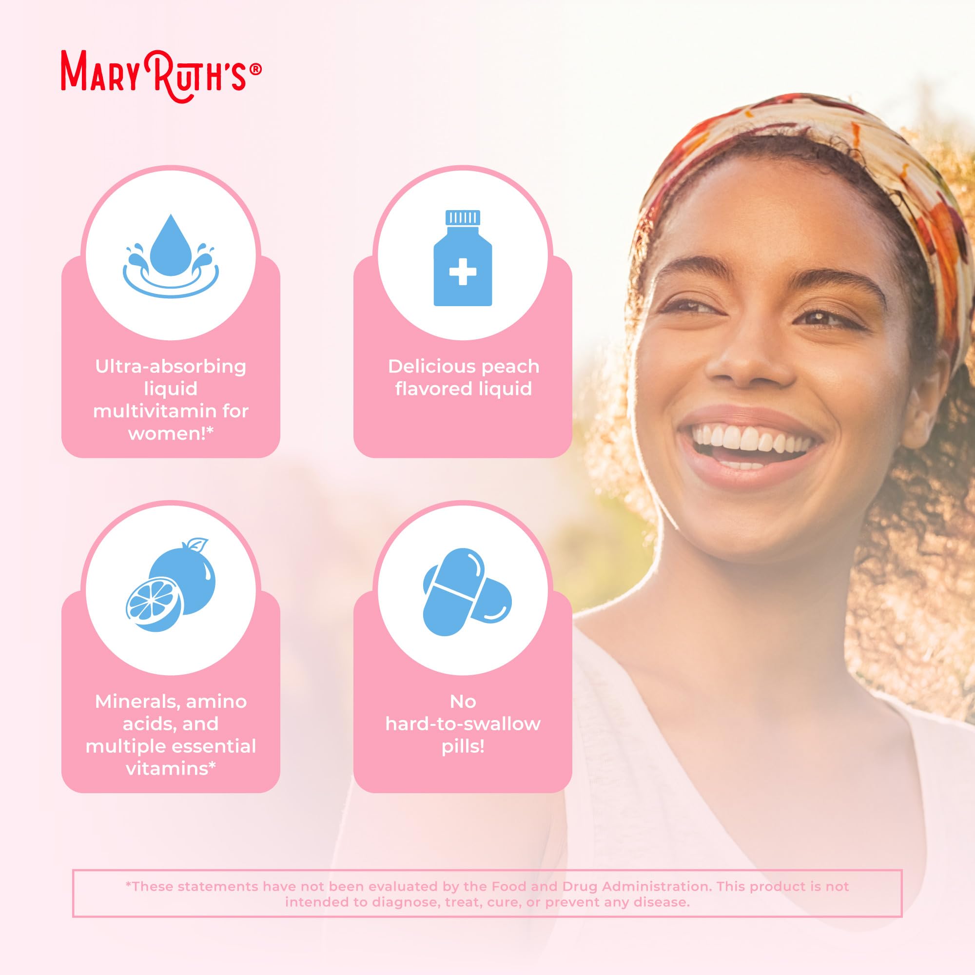 MaryRuth's chromium picolinate support bottle helps metabolism and sugar balance.