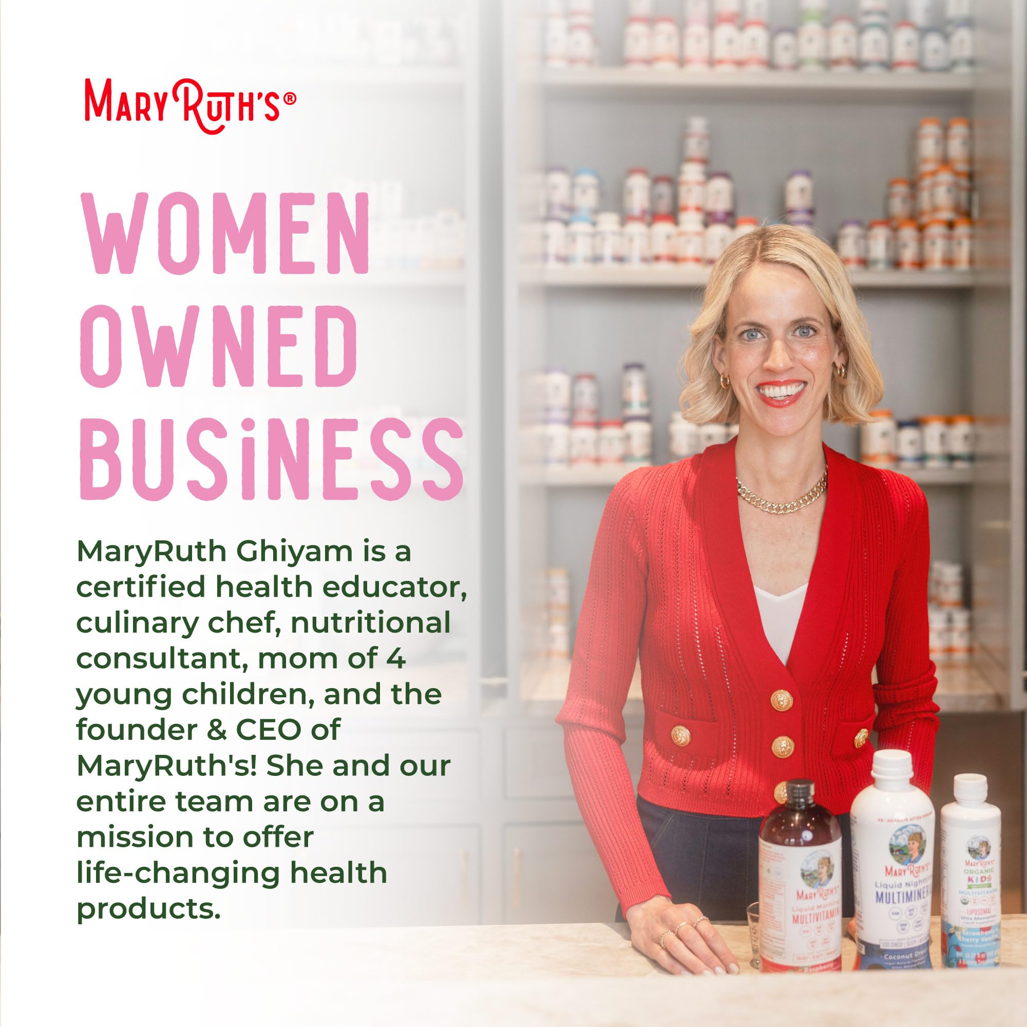 MaryRuth's Collagen Gummies shelf-ready display for retailers.
