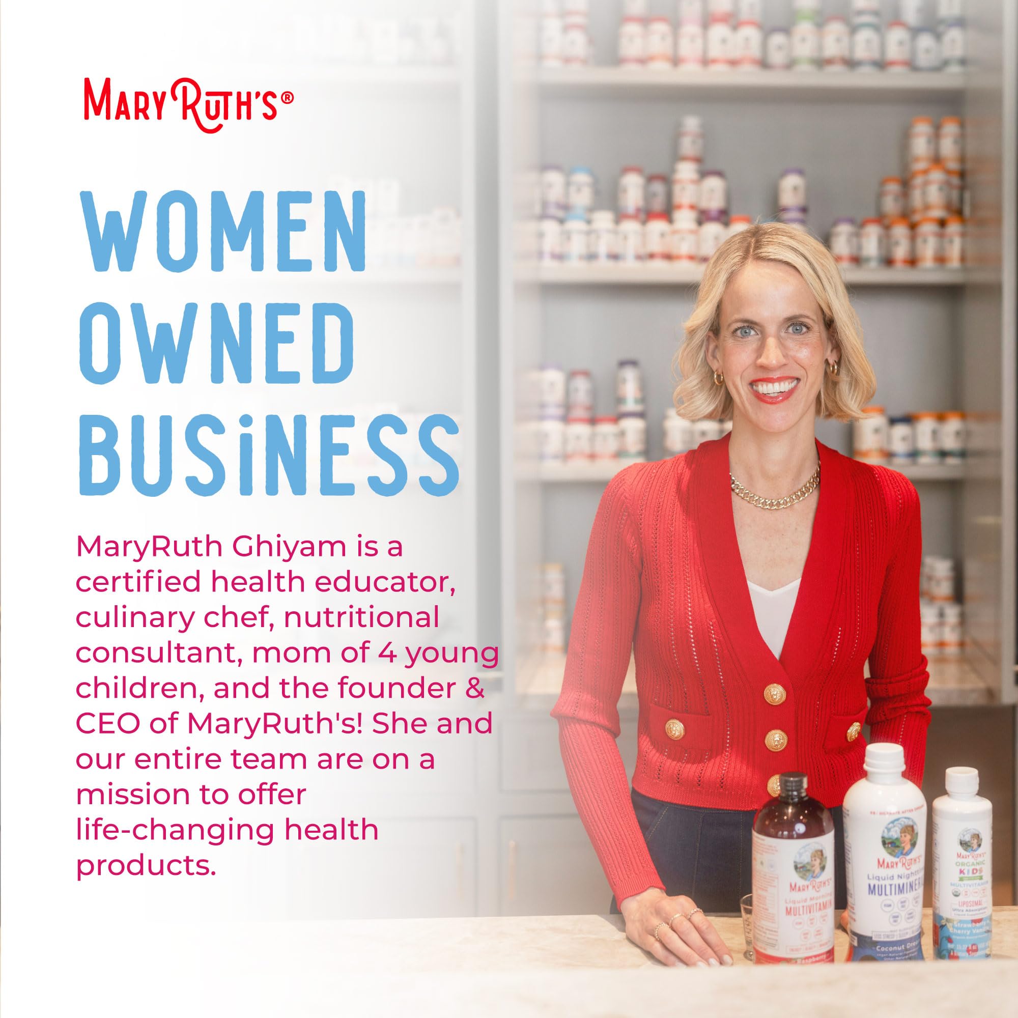 MaryRuth's dropper bottle for mess-free daily use