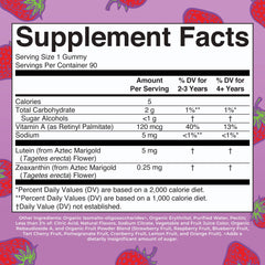 MaryRuth's Eye Care Gummies close-up soft chews with lutein and zeaxanthin