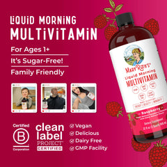 Kid-friendly daily vitamin from MARYRUTH'S ready for breakfast routines.
