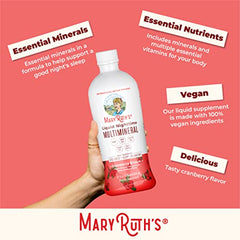 MaryRuth's Essentials+ vegan symbol illustration emphasizing plant-based supplement.
